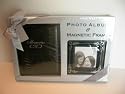 Black Photo Album & Magnetic Frame Gift Set Fits 3.5 x 5 in/4 x 6 in Photos