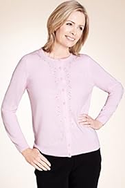 Classic Collection Cashmilon Floral Embroidered Cardigan