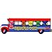 Grateful Dead Dancing Bears on Rainbow Tour Bus - Sticker / Decal