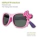 RIVBOS RBK002 Rubber Flexible Kids Polarized Sunglasses for Baby and Children Age 3-10 (Mirrored Lens Available)