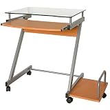Computer Cart with CPU Cart- Beech