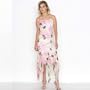 Short Party Dress by Sean Collection Silk Print Beaded Cocktail Dress (8375)