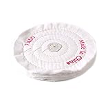 柔らかい コットン 布アーバーホール バフ研磨 研磨ホイール パッド 円形 グラインダー サイズ7