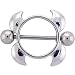Stainless Steel Shark Fin Nipple Ring