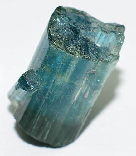 Blue Tourmaline rough& transparent gemstone crystal 8.37 carat