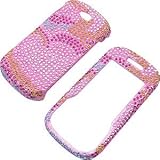 Rhinestones Shield Protector Case for Samsung Trill R520, Rainbow Hearts Fu ....