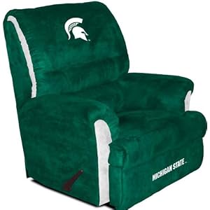 Buy Michigan State Spartans NCAA Team Logo Furniture - Big Daddy Recliner By Baseline