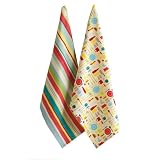 Tag Barbeque 100-Percent Cotton Woven Dishtowels, Set of 2 by Tag