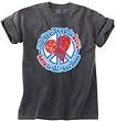 ALL YOU NEED IS LOVE Peace Pigment Dyed Adult T-shirt - Dark Smoke Color