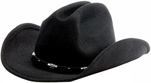 Blue Chair Bay Men's Cattleman Black Wool Cowboy Western Hat Sz: S/M Black