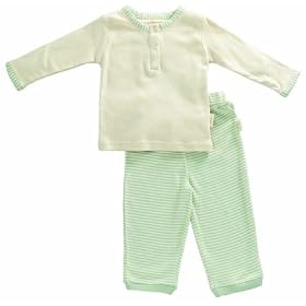 Tadpoles Organic Cotton Boys Pant and Top 2piece Set