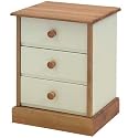 Saplings French Bedside Drawers - Pine Ivory