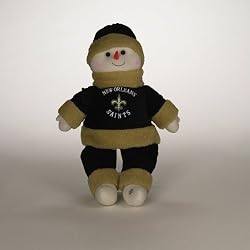 22" NFL New Orleans Saints Oversized Plush Snowman Christmas Figure