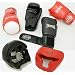 2 Pairs Pro Boxing Gloves & Pro Head Gears Pro Quality