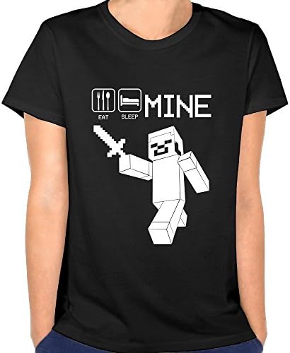 Women's Eat Sleep Mine Popular Items Popular Sleeve T Shirt