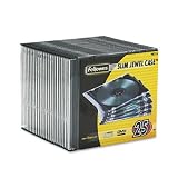 FELLOWES MANUFACTURING / Thin jewel cases, clear/black, 25 per pack / FEL98316 / Sold as 1 Pack / Mfr Part # 98316 \*/ Thin jewel cases, clear/black, 25 per pack