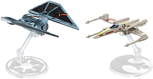 Hot Wheels Star Wars Rogue One Starship Raven Red 5 Deluxe vs. X-Wing Vehicle (2 Pack)