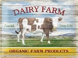 Dairy Farm large embossed metal sign