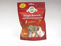NEW Oxbow Simple Rewards All Natural Oven Baked Treats with Carrots, Dill and Timothy Hay
