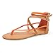 DREAM PAIRS Women’s One Band Ankle Strap Buckle Flat Sandals