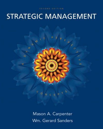 Strategic Management A Dynamic Perspective Concepts, 2nd Edition