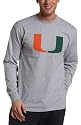 Miami Florida Hurricanes Athletic Oxford Long Sleeve T-Shirt