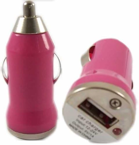 Bullet USB In Car Charger Adapter Port For Blackberry Passport - Pink