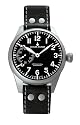 Chase-Durer Men's Warhawk Mechanical Black Dial Vintage Leather Watch #607.1BB-LEA