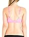 CC Cotton Cantina Women's Seamless Padded Bralette with Adjustable Straps Light Pink