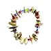 Genuine Polished Shell and Bead Stretch Bracelet