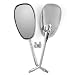 Retro Style Chrome Motorcycle Street Road Bike Cruiser Chopper Scooter Side Rear View Mirror Pear