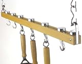 Concept Housewares Cookware 36 Ceiling Rack - Natural Wood