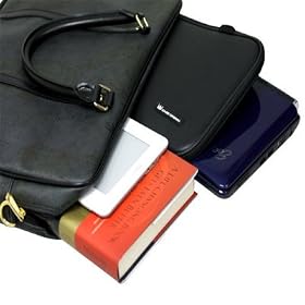 ASUS Eee PC 904HA Netbook Classic Map Overnight Bag and CaseCrown Double Memory Foam Thin Netbook Case