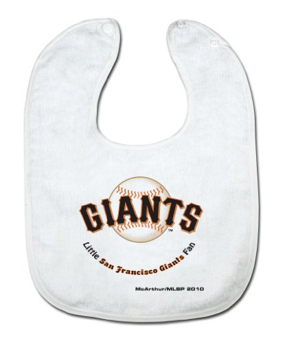 MLB San Francisco Giants White Snap Bib with Team Logo