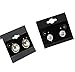 Adorox 200 Piece Black Earring Card Holders with Back Hook – Perfect for Earring Display and Organization
