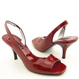 STEVEN STEVE MADDEN Audryy Heels Slides Red Womens