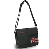 Ben Sherman ベンシャーマン ユニオンジャックステッチ ショルダーBAG メッセンジャーバッグ LMW00046-5 ユニセックス ブラック