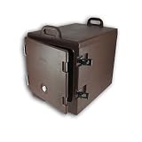 157 Beige Cambro 300MPC Camcarrier Pan Carrier with Handles - Front Load for 12 x 20 Food Pans