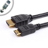 Premium High-Speed 6 ft Mini HDMI 1.4 Cable with Ethernet for Canon , Nikon ....