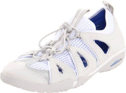 Rockport Women's Famke Petal Bungee Sneaker,White/Grey/Dress Blue,7.5 M US