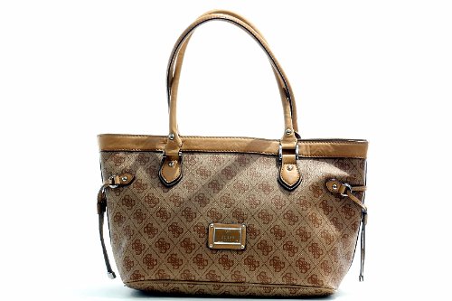 Guess Women's Scandal Satchel Cognac Handbag