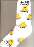 For Bare Feet Rubber Ducky Coming and Going Slipper Sock