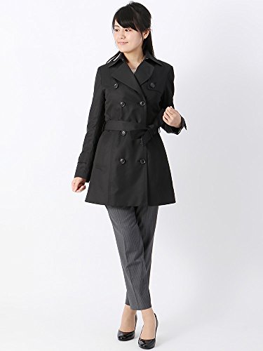 (ザ・スーツカンパニー) 撥水/JAPAN QUALITY/キルティングライナー付きミディアムトレンチコート ブラック