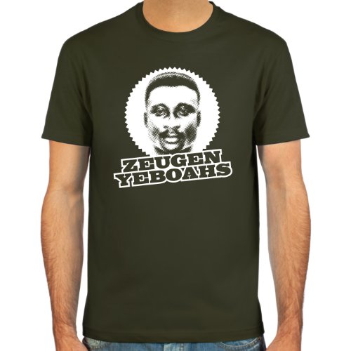 T-Shirt Anthony “Tony” Yeboah ::: Farbauswahl: skyblue, sand, deepred, schwarz, oliv oder navy ::: Größen: S-XL ::: Fußball-Kult