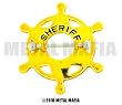 NIPPLE SHIELD GOLD SHERIFF BADGE