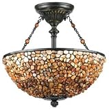 Pomez Fossil Stone 16 Wide Ceiling Light