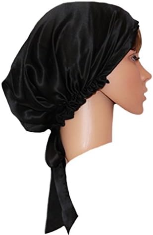 Daziran Womens Silk Satin Soft Bonnet Sleep Chemo Cap