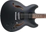 Ibanez Artcore AS73B Semi-Hollow Electric Guitar - Black Flat