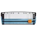 Fiskars - mini massicot 9690, noir / bleu capacit� de coupe: 5 feuilles, longeur de coupe: 220 mm (A5)l�ger et compact, lame de design Triple Track, avec perforat