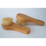 Pamper Your Soul ! 2 pcs/Set 100% Pure Boar Bristle Facial Brush,Beautiful Natural Wood w/100% Pure Boar Bristle, hand-Held Shaped w/ Pure Boar Bristle, Easy to Hold, 1.75"W x 4"L , Set 2 pcs,Super Saving The Most Elegant Facial Brush .